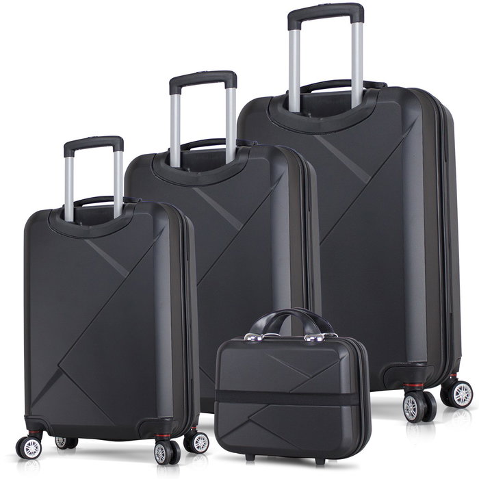 Zoozie Bags Juego de maletas de 4 piezas Negro Zoozie Bags Juego de maletas de 4 piezas Negro
